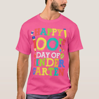 Happy 100th Day Of Kindergarten Cute Back To Schoo T-Shirt
