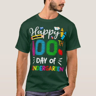 Happy 100th Day Of Kindergarten Cute Student Gifts T-Shirt