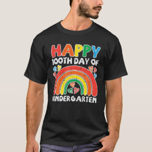 Happy 100Th Day Of Kindergarten Rainbow 100 Days T T-Shirt