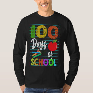 Happy 100th Day of Kindergarten School Teacher Stu T-Shirt