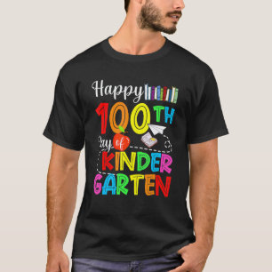 Happy 100th Day Of Kindergarten Teacher Life Pre K T-Shirt