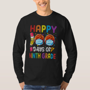 Happy 100th Day Of Ninth Grade 2022 Basketball Wea T-Shirt