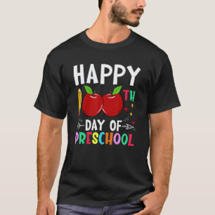 Happy 100th Day Of Preschool 100 Days Of School Te T-Shirt