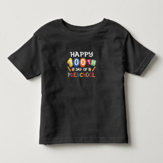 Happy 100th Day of Preschool Toddler T-Shirt