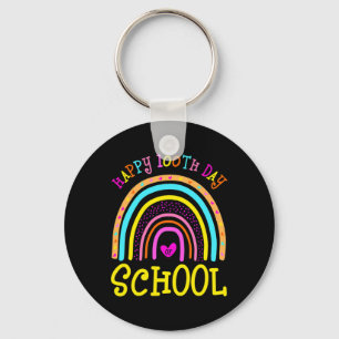 Happy 100th Day Of School 100 Days Brighter Girls  Key Ring