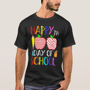 Happy 100th Day Of School 100 Days Of Pre K Teache T-Shirt
