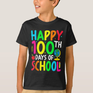Happy 100th Day Of School 100 Days Of School Teach T-Shirt