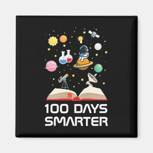 Happy 100th Day Of School 100 Days Smarter Space L Magnet