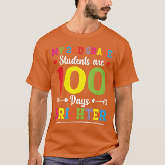 Happy 100th Day Of School 2nd Gradeeacher girl T-Shirt