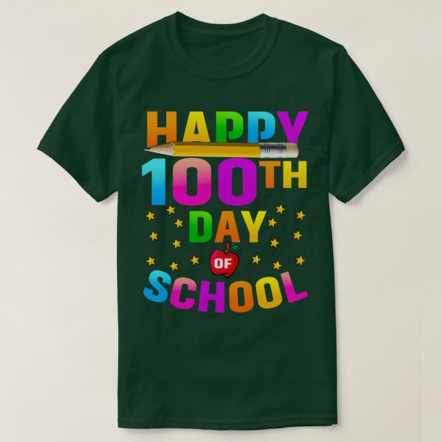 Happy 100th Day of School 49 T-Shirt (Design Front)