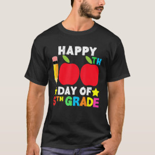 Happy 100th Day of School 5th Grade Student and Te T-Shirt