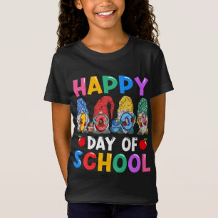 Happy 100Th Day Of School Cute Gnomes Gift Student T-Shirt