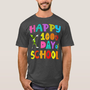 Happy 100th Day of School Dabbing Crayon Funny T-Shirt