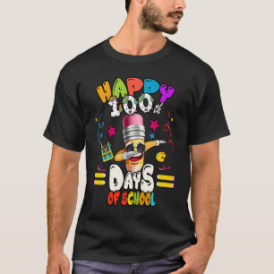 Happy 100th Day of School dabbing Pencil T-Shirt