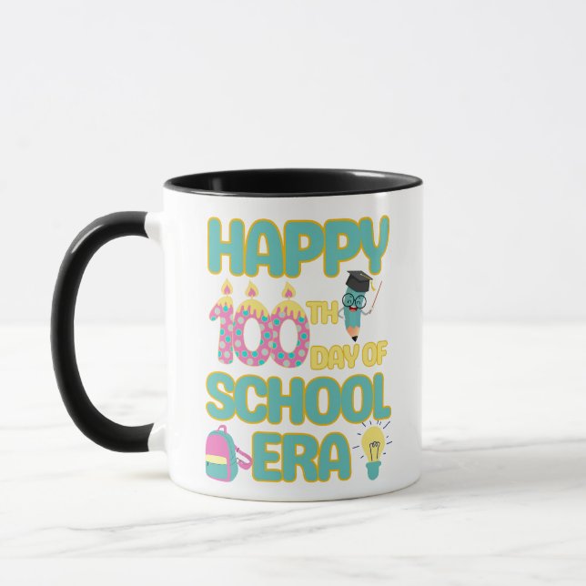 Happy 100th Day Of School Era Mug (Left)