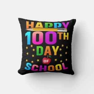 Happy 100th Day of School For Teachers & Students Cushion