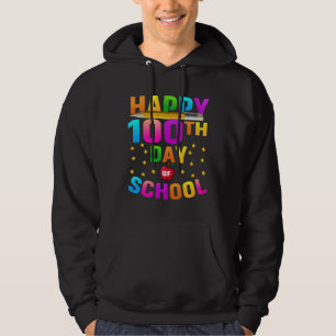 Happy 100th Day of School For Teachers & Students Hoodie