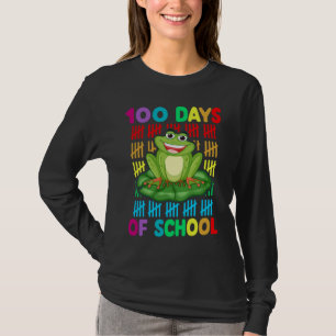 Happy 100th Day Of School Frog  Teacher Student Ki T-Shirt
