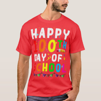 Happy 100th Day Of School Funny Teacher Student Gi T-Shirt