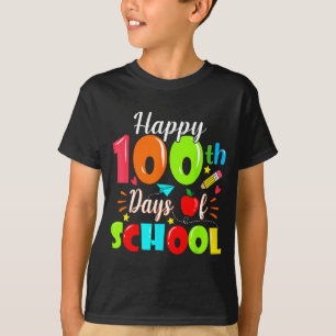 Happy 100th Day Of School Funny Teachers Sudents K T-Shirt