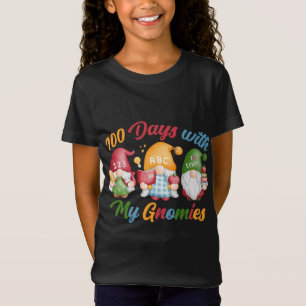 Happy 100th Day of School Gnomes Teacher 100 Days T-Shirt