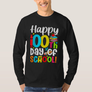 Happy 100th Day of School Kid Child Teacher 100 Da T-Shirt