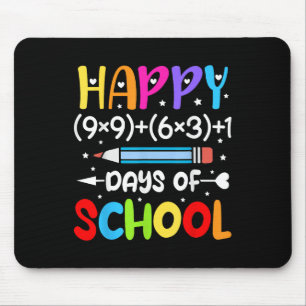 Happy 100th Day Of School Kids 100 Days Smarter Ma Mouse Pad