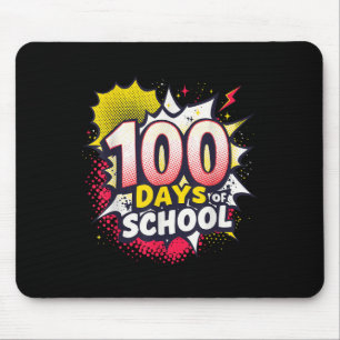 Happy 100th Day Of School Shirt Boys 100 Days Mouse Pad