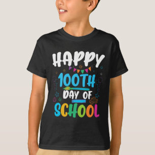 Happy 100th Day Of School Shirt For Teacher Or Chi