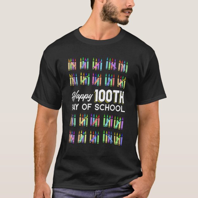 Happy 100th Day Of School Student  100 Days Of Sch T-Shirt (Front)