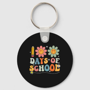 Happy 100th Day Of School Student Cute Boys Girls Key Ring