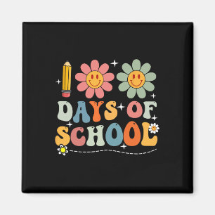 Happy 100th Day Of School Student Cute Boys Girls  Magnet