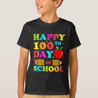 Happy 100th Day Of School Student Gift 100 Days T-Shirt