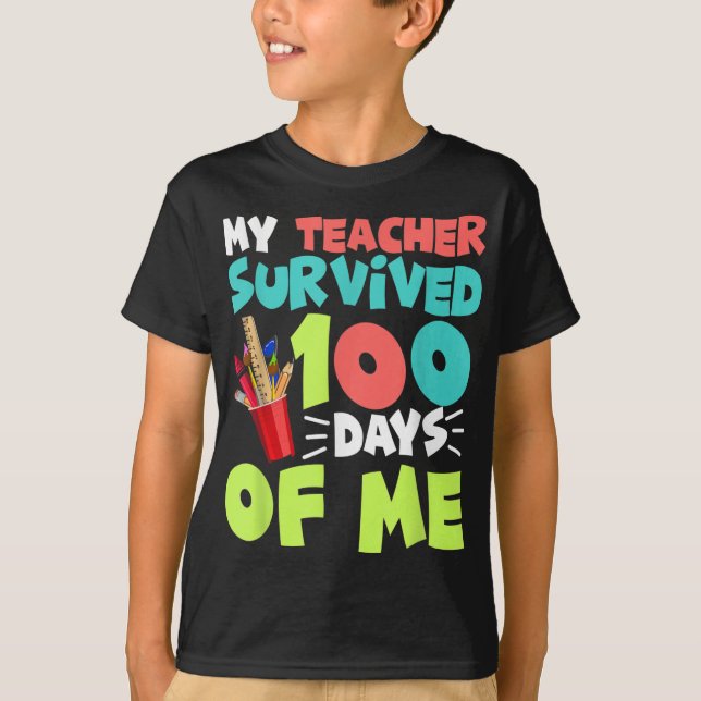 Happy 100th Day of School T-Shirt (Front)
