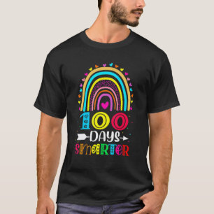 Happy 100th Day Of School Teacher 100 Days Smarte T-Shirt