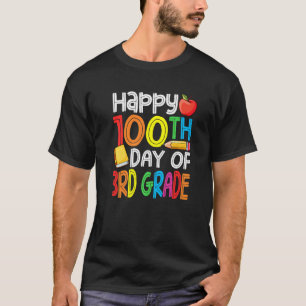Happy 100th Day of School Teacher 100 Days Smarter T-Shirt