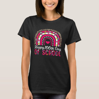 Happy 100th Day Of School Teacher Kids 100 Days Ra T-Shirt