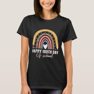 Happy 100th Day Of School Teacher Kids 100 Days Ra T-Shirt