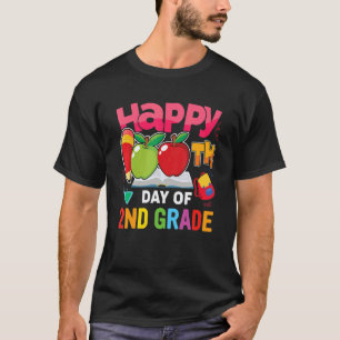 Happy 100th Day of School Teacher Kids 2nd Grade 1 T-Shirt