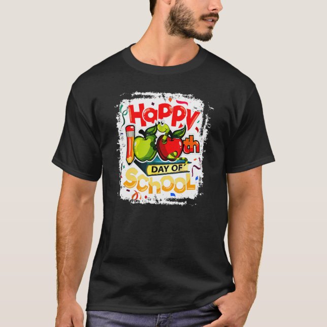 Happy 100th Day Of School Teacher Kids Child Happy T-Shirt (Front)