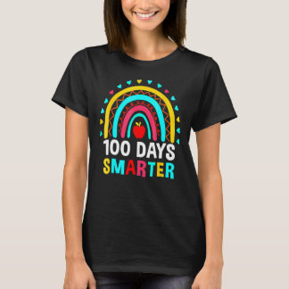 Happy 100th Day Of School Teacher Rainbow 100 Days T-Shirt