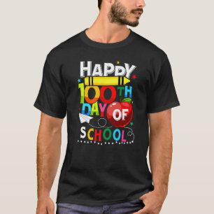 Happy 100th Day Of School Teacher Student 100 Days T-Shirt