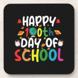 Happy 100th Day of School Teacher Student Coaster<br><div class="desc">Happy 100th Day of School 100 Days of School Teacher Student T-Shirt</div>