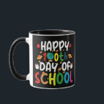 Happy 100th Day of School Teacher Student Mug<br><div class="desc">Happy 100th Day of School 100 Days of School Teacher Student T-Shirt</div>
