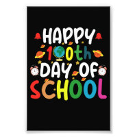 Happy 100th Day of School Teacher Student
