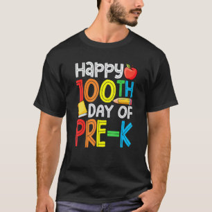 Happy 100th Day of School Teachers 100 Days Smarte T-Shirt