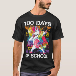 Happy 100th Day Of School Teachers 100 Days Unicor T-Shirt