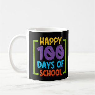 Happy 100th Day Of School Teachers Cute Graphic De Coffee Mug