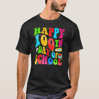 Happy 100th Day Of School Teachers Kids 100 Days O T-Shirt