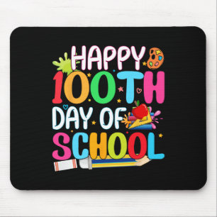 Happy 100th Day of School Teachers Kids Child Happ Mouse Pad